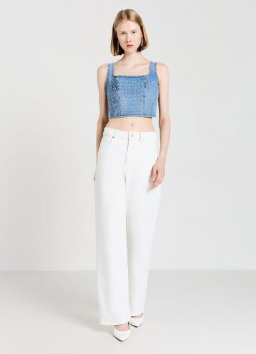 Джинсовая жилетка