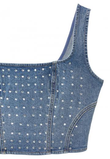 Джинсовая жилетка