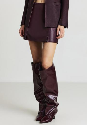 Кожаная юбка