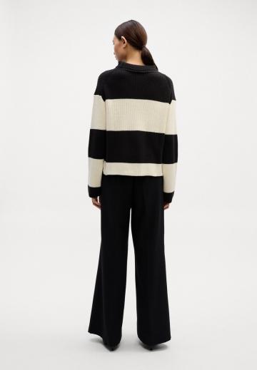 Пуловер в полоску