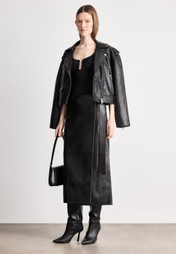 Кожаная юбка