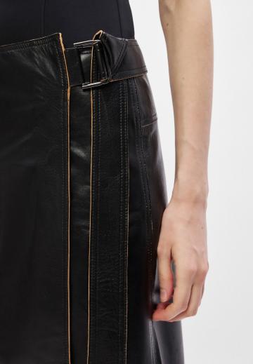 Кожаная юбка