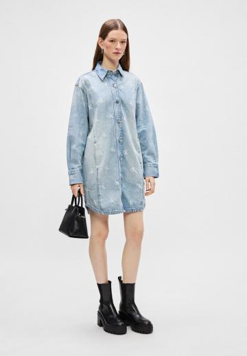 Джинсовое платье