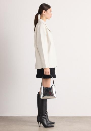 Пальто из искусственной кожи