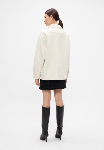 Пальто из искусственной кожи