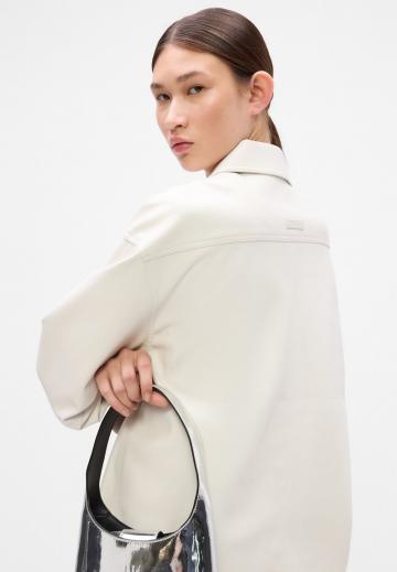 Пальто из искусственной кожи