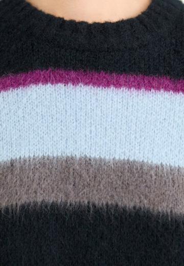 Пуловер в полоску