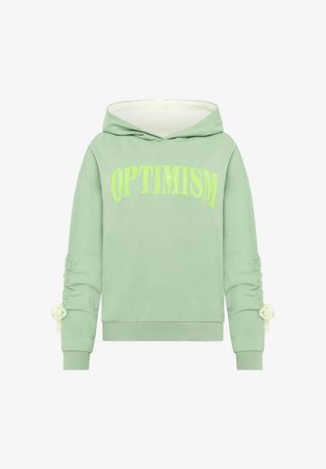 Пуловер с капюшоном