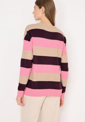 Пуловер в полоску
