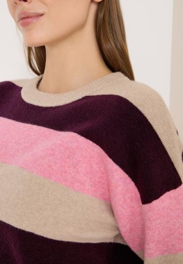 Пуловер в полоску