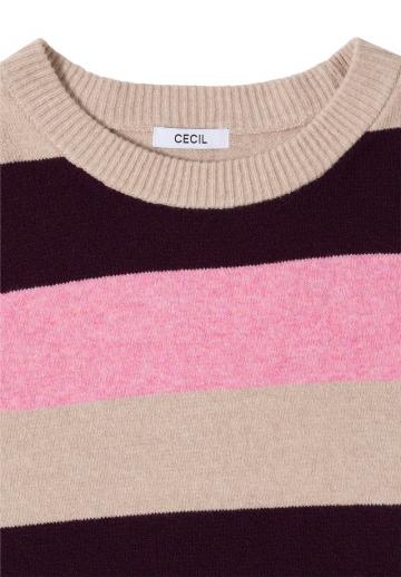 Пуловер в полоску