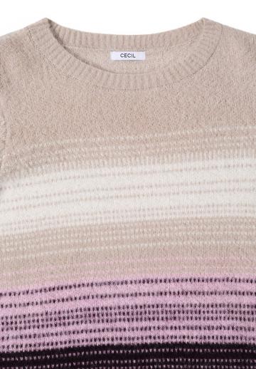 Пуловер в полоску