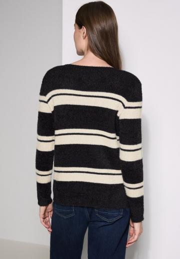 Пуловер в полоску