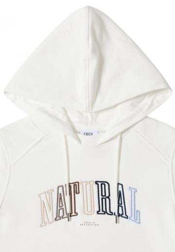 Пуловер с капюшоном