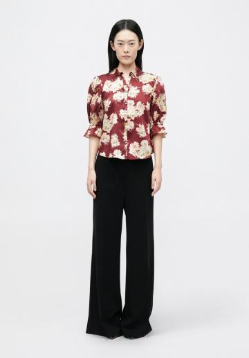 Атласная блузка