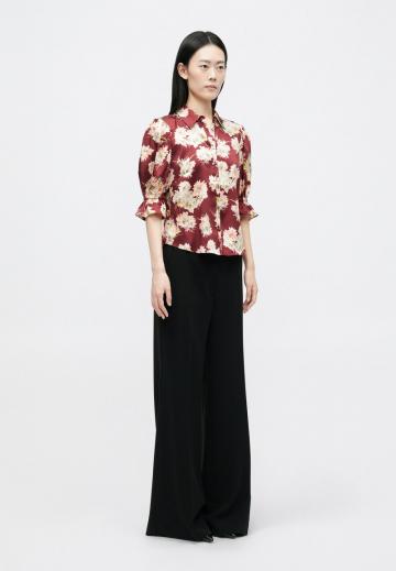 Атласная блузка