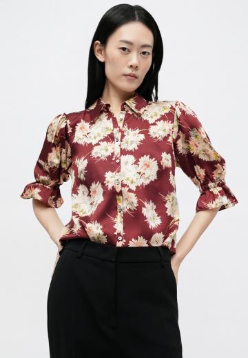 Атласная блузка