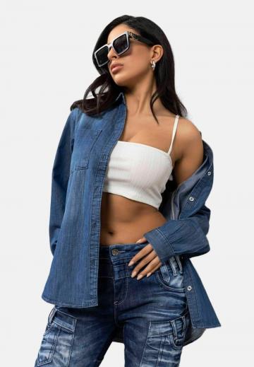 Джинсовая блузка