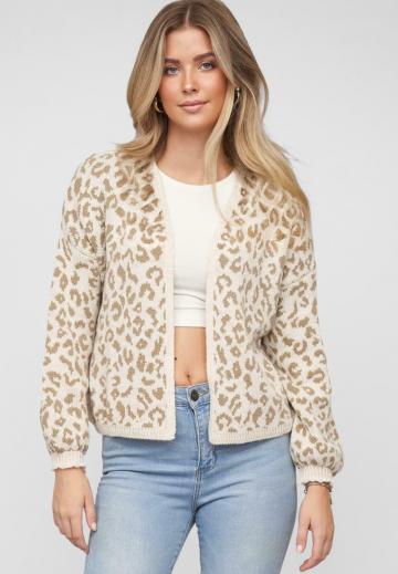 Жаккардовая вязаная кофта