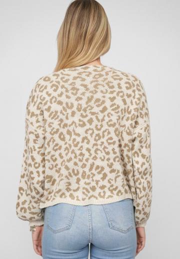 Жаккардовая вязаная кофта