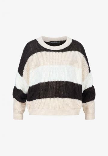 Пуловер в полоску