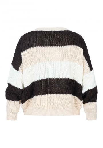 Пуловер в полоску