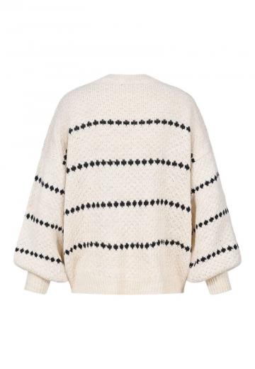 Пуловер в полоску