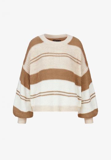 Пуловер в полоску