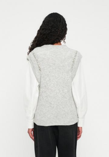 Пуловер без рукавов