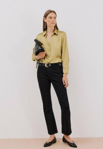 Атласная блузка