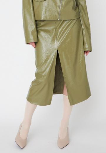 Кожаная юбка