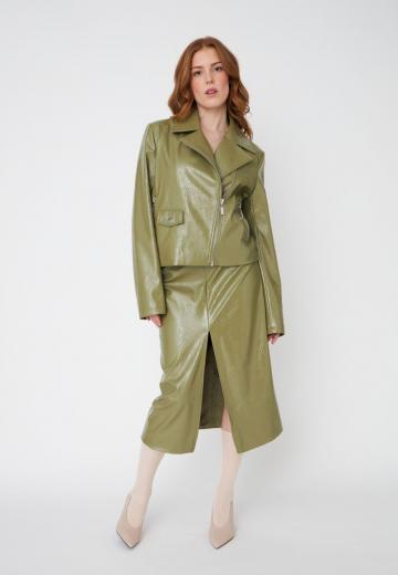 Кожаная юбка