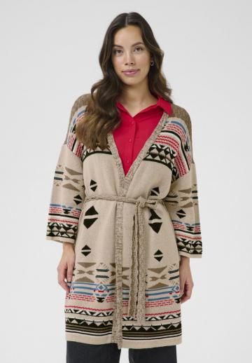 Жаккардовая вязаная кофта