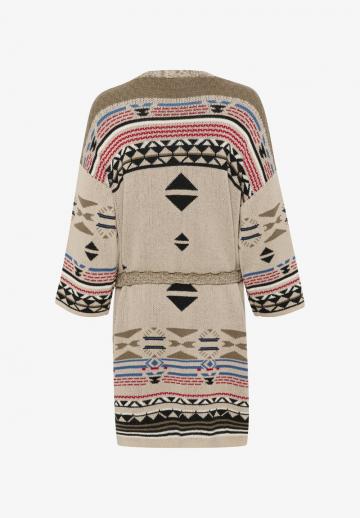 Жаккардовая вязаная кофта