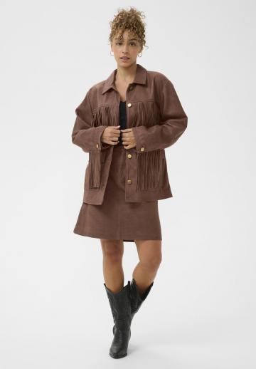 Кожаная юбка