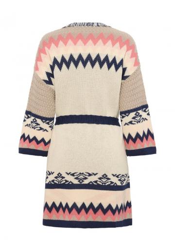 Жаккардовая вязаная кофта