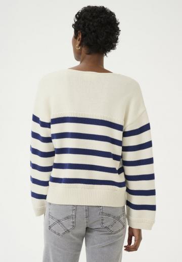 Пуловер в полоску