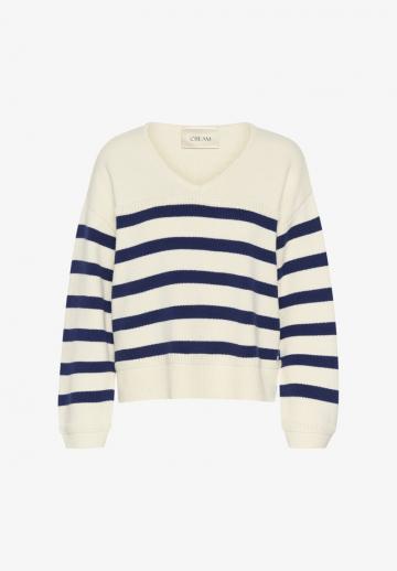 Пуловер в полоску