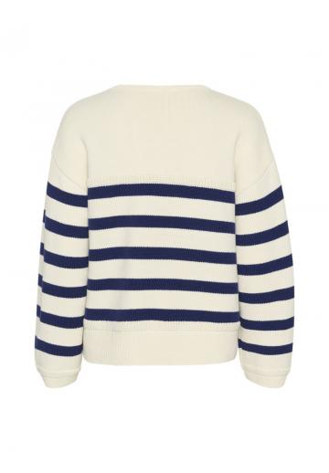 Пуловер в полоску