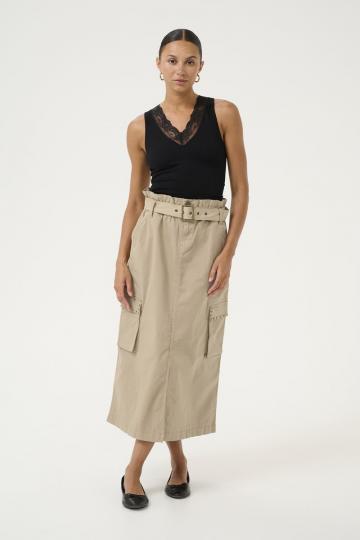 Юбка с накладными карманами
