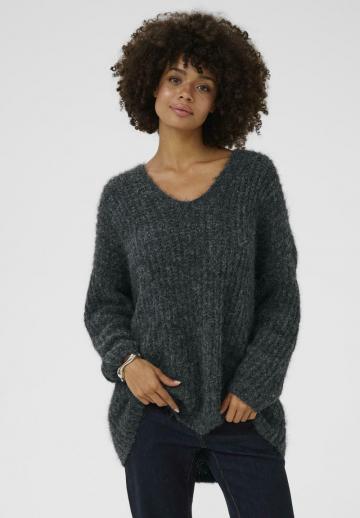 Длинный пуловер