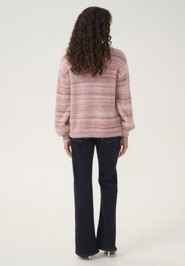 Пуловер в полоску