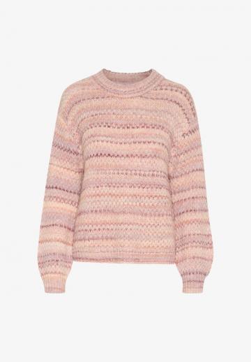 Пуловер в полоску