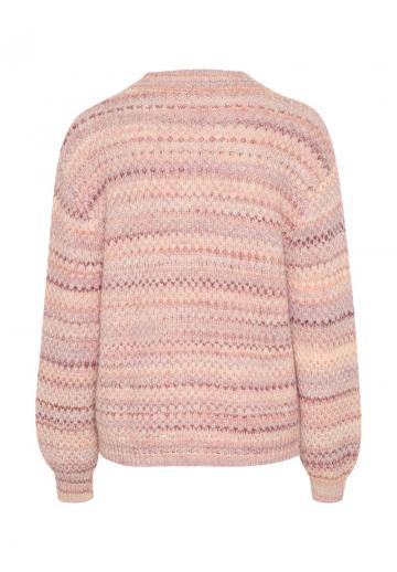 Пуловер в полоску