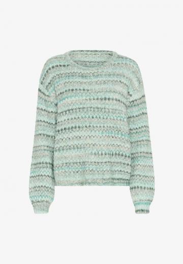 Пуловер в полоску