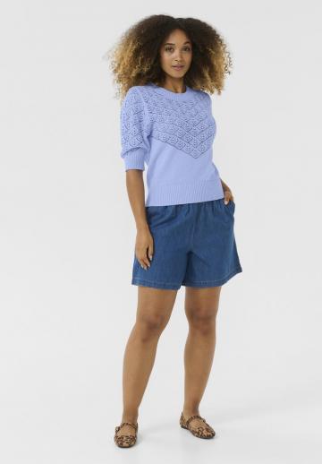 Пуловер с коротким рукавом