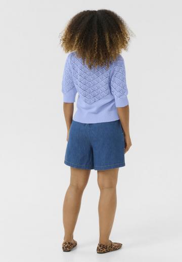 Пуловер с коротким рукавом