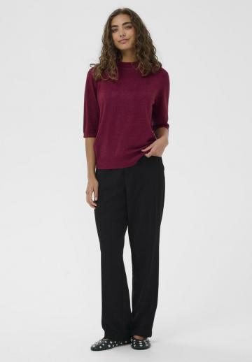 Пуловер с коротким рукавом