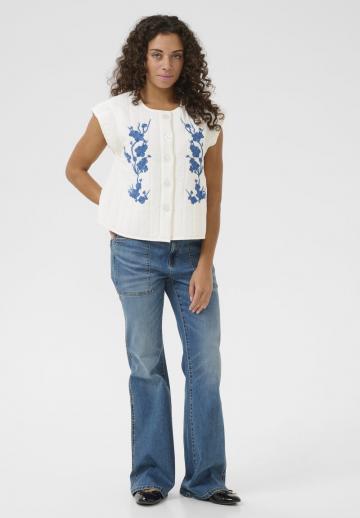 Джинсовая жилетка