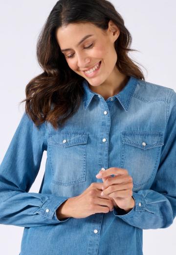 Джинсовая блузка